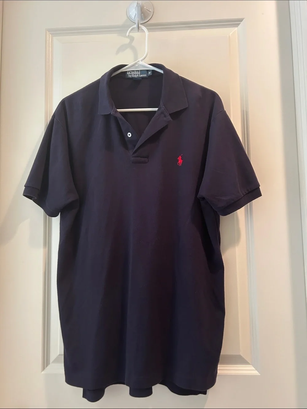 Polo Ralph Lauren Short-Sleeve Polo Shirt Navy with Red Logo Men’s size M